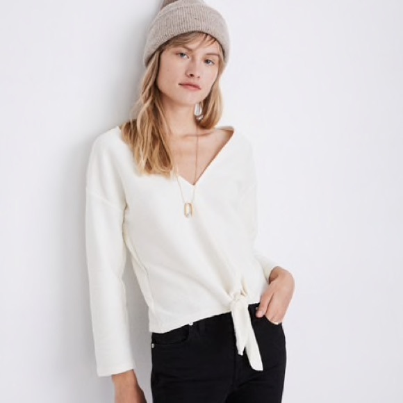 Madewell Tops - 🆕 Madewell • Texture & Thread Tie-Front Top